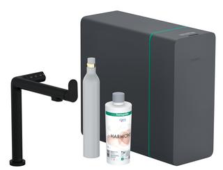 hansgrohe SPT-EHM Aqittura M91 SodaSys 240, 1j, Start Set, mattschwarz