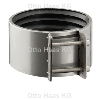 HAAS Spannmuffe OHA DN 70, Edelstahl, für Faserzement-Rohre