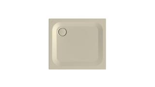 Duschwanne BetteUltra 8750 90x80x2,5cm, Wannenträger, beige