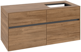 V&B Waschtischunterschrank Collaro 120x54,8x50cm, WT rechts, kansas oak