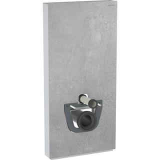 Geberit Wand-WC-Modul Monolith Plus Bauh. 101cm, Fr. Beton, Seite aluminium