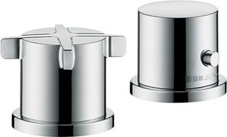 hansgrohe Fertigset Axor Citterio E 2-L-BW-Rand-Arm., mit Thermostat, chrom
