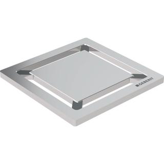 Geberit Designrost Square 8x8cm, f bodeneb. Du., ES gebürstet