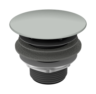Kaldewei Permanentablaufventil 3904 cool grey30, runder, emaillierter Deckel