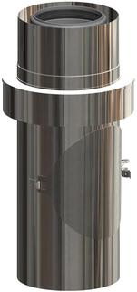 ATEC Kontr.Rohr PolyClassic +Iron/White DN 80/125, PP, m Zuluftansau., ES blank