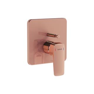 VitrA Fertigmontageset V-Box Root Square UP-Wannenfüll-/Brause-EHM, Kupfer