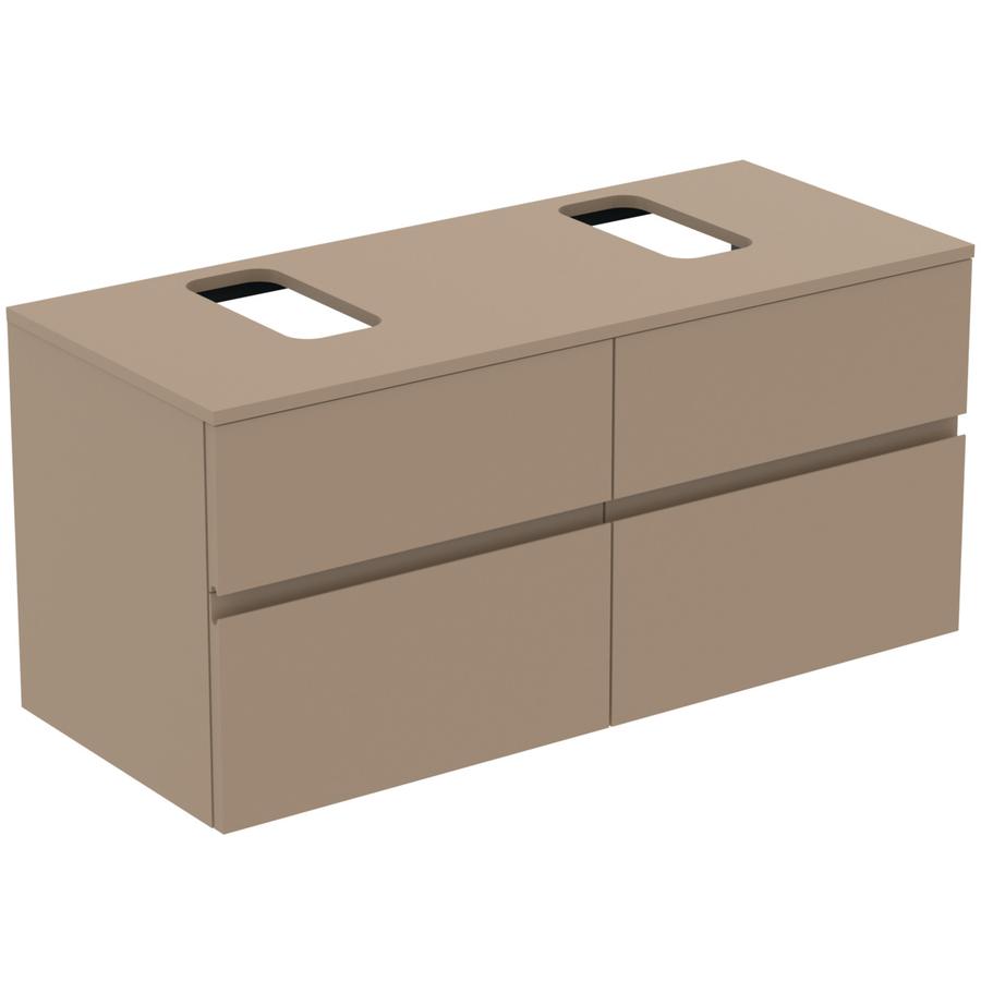 Artikelbild 2 des Artikels „IS Möbelwaschtisch-Unterschrank Finesse 120,2x50,5x55,8cm, 4 A, AS li/re, gr mt. greige matt“