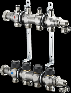 Oventrop Heizkreis-Verteiler Multidis SF 12 Kr., f thm. u elektr. Reg., Edelstahl