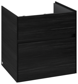 V&B Waschtischunterschrank Collaro 55,4x54,6x44,4cm, WT mittig, black oak