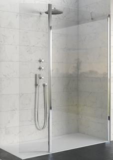 Kinedo KINEQUARTZ Duo 110+40 Walk-In RE H200 chrom CC-Klarglas Wandstrebe TR