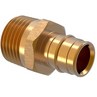 Uponor Übergangsnippel Q&E PL 25xR 1 AG, Messing