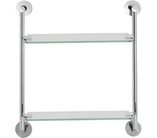 ASW Glasreck Serie 8000 350x390x120mm, MS verchromt/Kristallglas