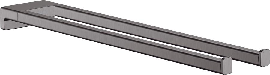 Artikelbild 1 des Artikels „hansgrohe Handtuchhalter AddStoris L 445mm, 2-a., Wd, Met., brush. bla vc brushed black chrome“