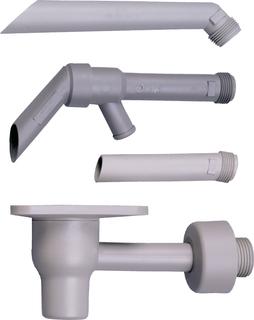 BOSCH Trichtersiphon Nr.432 R 1 mit Schieberosette, Hostalen
