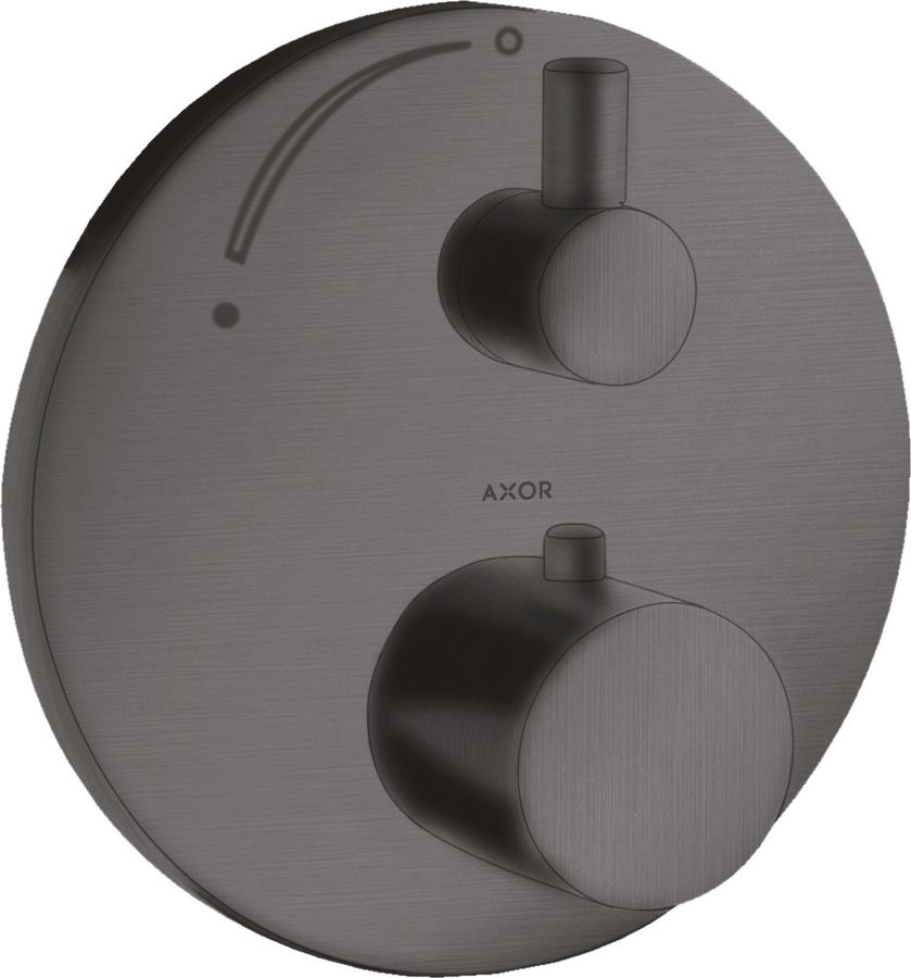 Artikelbild 1 des Artikels „hansgrohe Fertigmontageset Axor Uno UP-THM, m Absp.ventil, brush. bla chrome brushed black chrome“