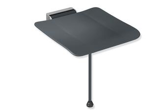 HEWI Klappsitz System 900 450x112x525mm, ES geschli., PA anthrazit