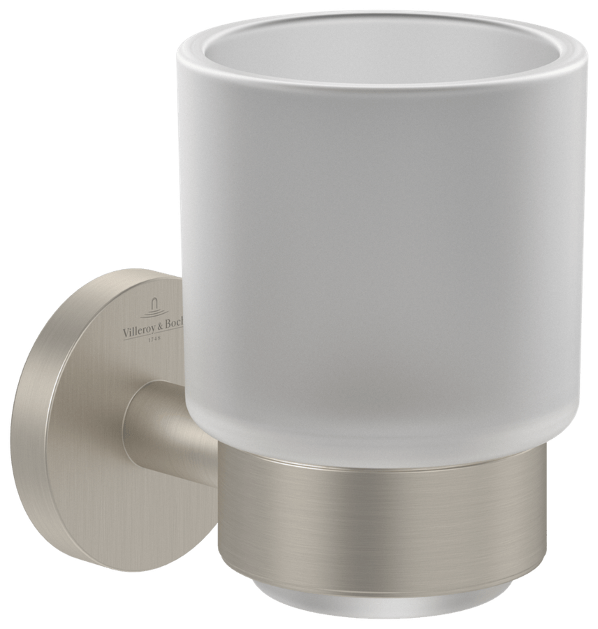 Artikelbild 1 des Artikels „V&B Glashalter Elements Tender 74x96x100mm, Gl. sat., brush. ni. black brushed nickel matt“