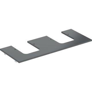 Geberit Waschtisch-Platte One 120x2x47cm, l/r, f AWT Schale, Ma sw/mat