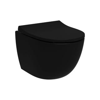 VitrA Wand-Tiefsp.-WC Sento FL 2.0 Com 36x49,5cm, 3/6 l, o. Spülr., sw matt