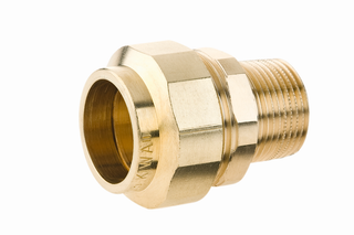 BEULCO PE-Übergangsstück 7301 Messing, 3/4"x25mm, Stützrohr lose