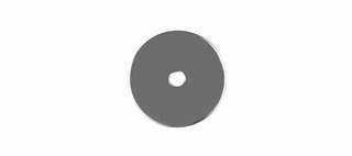 tnwb Abdeckrosette 55/8 55x55mm, d 55mm, rd, Kunstst., lichtgrau