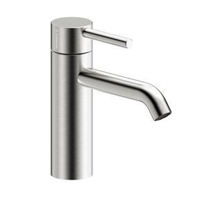 Herzbach Waschtisch-Einhebelmischer Deep M-Size, 130mm, o. Abl.garn, ES gebürstet