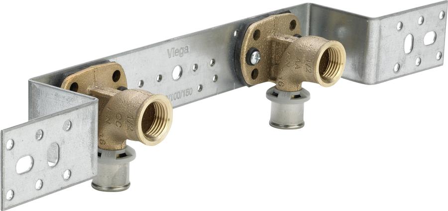 Artikelbild 1 des Artikels „Viega Montageeinheit Sanfix-P 2021.71 Stahl verzinkt, 16mmxRp 1/2x70x150mm 16 mm x Rp 1/2 x 70/100/150 mm“
