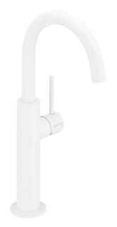 Herzbach Waschtisch-Einhebelmischer Deep slim L-Size, m schw. Ausl, o Abl., we m