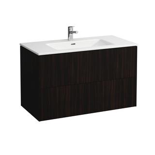 Laufen Waschtisch-Set PRO S Base 100x50cm, we., 2 Schubladen, Ulme dunkel