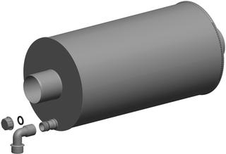 ATEC Relexions-Schalldämpfer RXS 154, 558mm, aus Kunststoff
