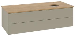 V&B WTU o. F-Struktur -Beleuchtg. Antao 120x36x50cm, HL, WBP hon. Oa, st G m Lac