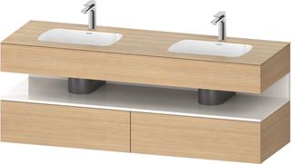 Duravit EinbauWT-Möbel-Set Qatego 160x55x60cm, Kon-WTU, B, w g/Ei Nat