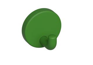 HEWI Wandhaken 801 maigrün, Rosette d= 40mm, matt