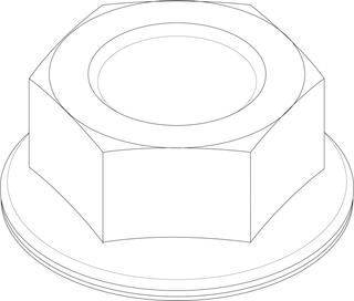 BOSCH Ersatzteil TTNR: 8738805028 Mutter M6 EN 1661 - 8.8 A3K everp (10x)