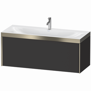 Duravit WT-Unterschrank c-bonded XViu 120x48cm, 1 AZ, 1 HL, C m, R P, gra matt