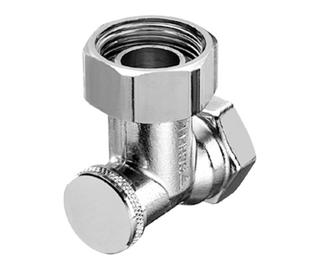 Schell Einzel-Anschlussventil G 1/2 AG, Eckf., abspb., MS vernickelt