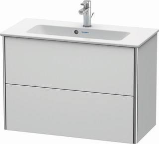 DU Waschtischunterbau XSquare, 2 Schubk. 560x810x388mm, Weiß Seidenmatt ES Ahorn