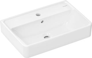hansgrohe Waschtisch Xanuia Q 550x370mm, mit Hahnloch/Überlauf, weiß