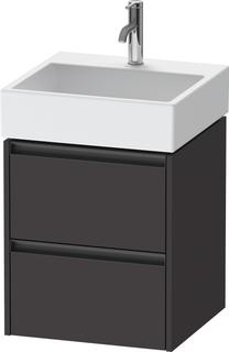 Duravit Waschtisch-Unterschrank Ketho.2 48,4x46cm, graph matt, 2 Schub., wandh