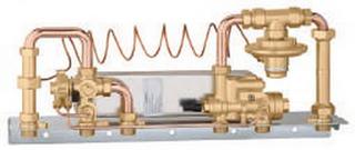 Caleffi Wohnungsstation SATK 15 40 kW, 18 l/m., mech., Anschlüsse unten