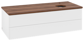 V&B WT-Unterschrank o. F-Struktur Antao 120x36x50cm, HL, WBP w. wal, wh. m Lac