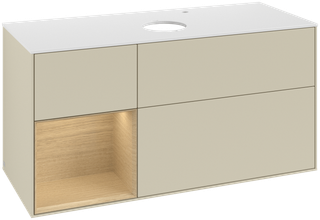 V&B Waschtisch-Unterschrank Finion 120cm, Pl wh. m, Reg Oa ven, si Gr m Lac