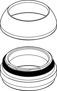 IS Abdeckkappe Conca 28mm Kartusche Magnetic Grey