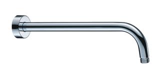 AQVAZONE Wand-Brausearm AQVA DESIGN 1/2"x1/2"x350mm, rd, chrom, mit Rosette