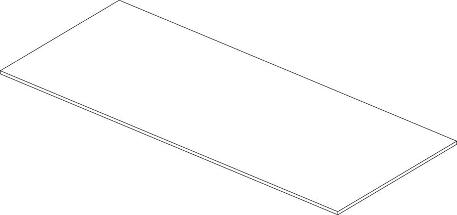 Artikelbild 1 des Artikels „IS WT-Platte Conca ohne Ausschnitt 1202x505mm Walnuss Dunkel “
