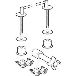 Geberit Scharnier-Set Renova weiß, für WC-Sitz
