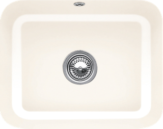 V&B Unterbauspüle Cisterna 60C m Abl.garn, Exzenter, crema CeramicPlus