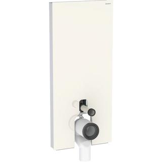 Geberit Stand-WC-Modul Monolith Plus Bauh. 114cm, Fr. Gl. sand-grau, S. Alu