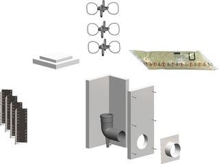 ATEC Basis-Set PolyCase DN 60, L90, für Bodenmontage