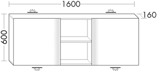 Burgbad Spiegelschrank sys30 160x60x16cm, Sana